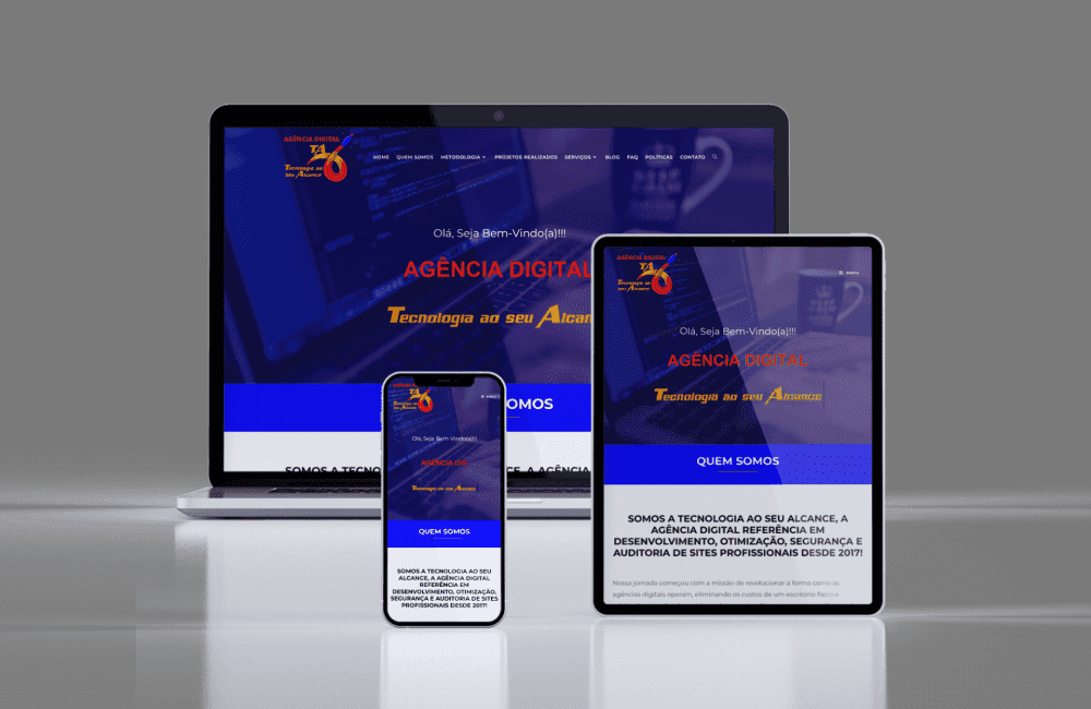 Site Responsivo da Agência Digital Tecnologia ao seu Alcance