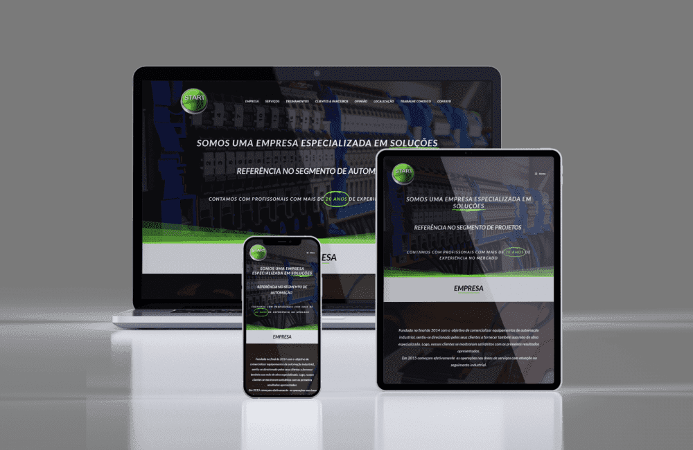 Site Responsivo da Empresa Start Equipamentos